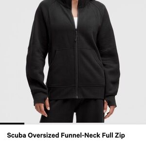 Scuba oversized funnel neck full zip